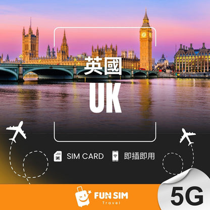 【英國上網】5G 總流量型 SIM 卡